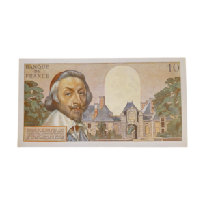 Verso billet 10 Francs richelieu 04-10-1962 P-142