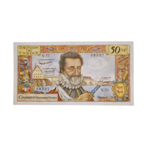 Recto billet 50 francs Henri IV 07-04-1960 P-143