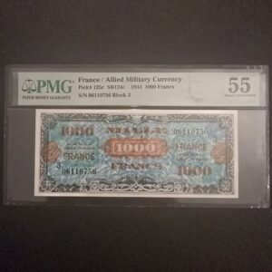 FRANCE - Billet 1000 francs 1944 Type France PMG 55 Fay# VF.22 06110756