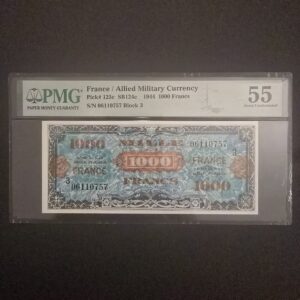FRANCE - Billet 1000 francs 1944 Type France PMG 55 Fay# VF.22 06110757