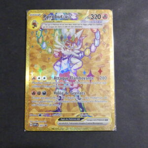 Pyrobut ex full art gold 13 promo Ecarlate et Violet Couronne stellaire