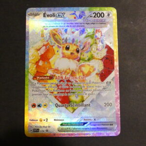 Evoli Ex 174 Full art Evolution Prismatique Ecarlate et Violet promo