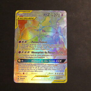 Grotadmorv et grotadmorv d'Alola GX rainbow 220/214 Alliance Infaillible Soleil et Lune