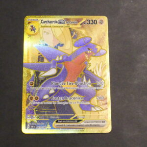 Carcharcrok Ex de cynthia Full art gold 241/182 Rivalités Destinées Ecarlate et Violet