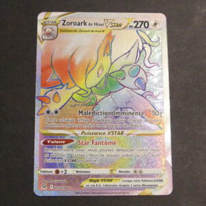 Zoroark de Hisui Vstar rainbow 203/196 Origine Perdue Epée et Bouclier